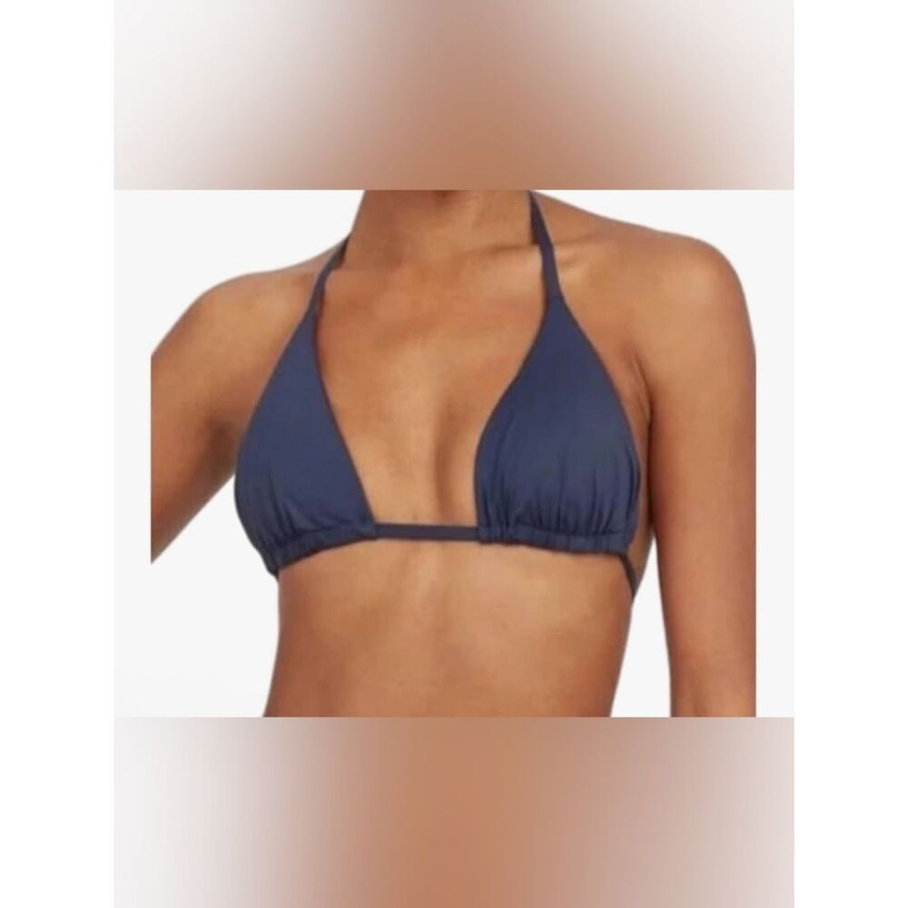 SPANX Womens Triangle Bikini Top, Sunkissed Navy, Medium, NWT